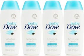 img 1 attached to 🧴 Baby Dove Rich Moisture Tip to Toe Wash - Travel Size 1.8oz (Pack of 4)