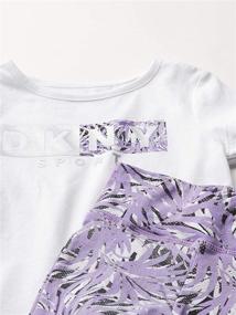 img 1 attached to 👗 DKNY Girls' 2-Piece Set: Fashionable and Coordinating Outfit for Girls