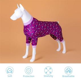 img 3 attached to 🐾 Lovinpet Upgrade Multifunctional Dog Clothes for Medium &amp; Large Dogs - Winter/Night/Travel Everyday Use, Premium Comfy Stretchy, Lightweight Design Promoting Calmness and Comfort, Delighting Dogs!