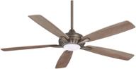 💨 minka aire f1001-hbz dyno xl 60-inch ceiling fan with led light and remote, heirloom bronze логотип