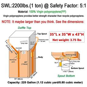 img 2 attached to Jumbulk Duffle Bottom 2200Lbs Factor