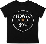 flower girl shirt months black girls' clothing logo