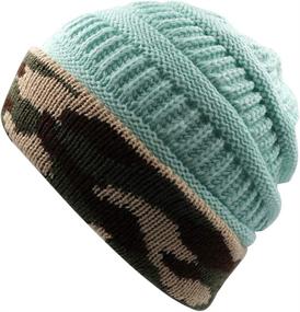 img 2 attached to 👑 Fashionable Kingbabe Winter Women's Faux Fur Pompom Cuff Beanies: Stay Warm in Style!