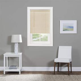 img 3 attached to Achim Home Furnishings Cordless GII Morningstar 1-Inch Light Filtering Mini Blind, 64-Inch Drop x 27-Inch Width, Alabaster (MSG227AL06)