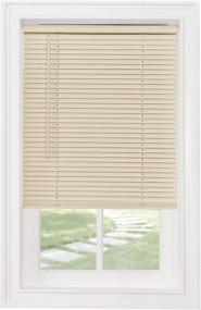 img 4 attached to Achim Home Furnishings Cordless GII Morningstar 1-Inch Light Filtering Mini Blind, 64-Inch Drop x 27-Inch Width, Alabaster (MSG227AL06)