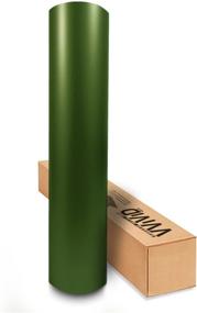 img 1 attached to 🌿 VViViD Matte Army Green Vinyl Wrap 1ft x 5ft Roll with Air Release Technology - Enhanced SEO