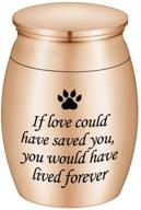 cremation keepsake stainless memorial holder if cats logo