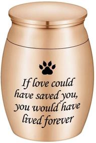 img 4 attached to Cremation Keepsake Stainless Memorial Holder If Cats