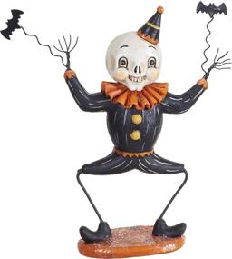 img 1 attached to 🎃 Vintage Retro Dancing Halloween Figures - Tabletop Standing Decoration (Skeleton) by One Holiday Lane