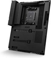 💻 заголовок товара на русском: "материнская плата для игр nzxt n7 b550 с wifi 6 - поддерживает процессоры amd socket am4 ryzen, черная логотип