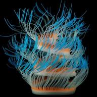 🐠 sunkni glowing sea anemone aquarium decorations - 20, 30, 40 inches - changeable folding artificial floating silicone décor landscape for fish tanks logo