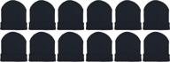 🧒 12 pack kids winter beanies: warm hats for boys, girls, and children in cold weather logo