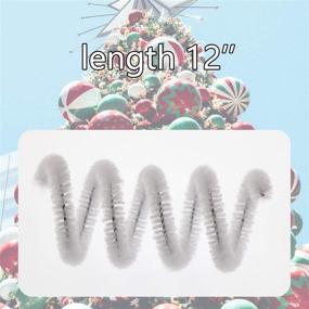 img 3 attached to 🎨 Versatile DIY Art Craft Decorations: Waycreat 200 White Chenille Stems (6mm x 12 Inch)