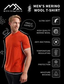 img 2 attached to Men's Merino Tech Organic Charcoal Lightweight T Shirt: Comfortable and Stylish Clothing