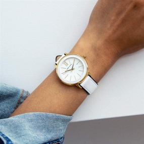 img 1 attached to ⌚️ Женские наручные часы с кожаным ремешком от Anne Klein