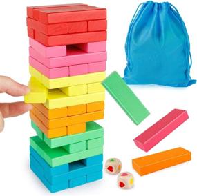 img 4 attached to 🧩 Montessori Educational Coogam Stacking Balancing Toy