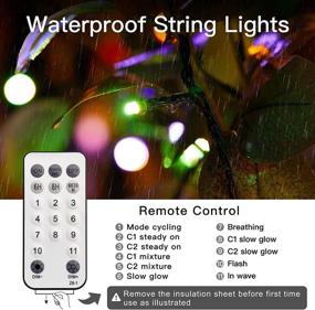 img 3 attached to 🎄 Christmas String Lights 66FT: 200 LED Twinkle Fairy Lights with 11 Light Modes - Perfect for Christmas Trees, Garland, Wreaths, Weddings, and Holiday Decorations - Warm White to Multicolor - Indoor and Outdoor