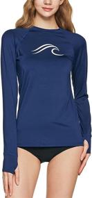 img 4 attached to Stay Stylish & Protected: Discover ATHLIO Women's Sleeve Surfing Swimsuit Collection