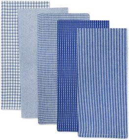img 3 attached to 🧽 DII Cotton Oversized Dish Towels Kitchen Gift, 20x30" (Set of 5) - Absorbent Blue Kitchen Towels for Everyday Cooking, Baking, and More