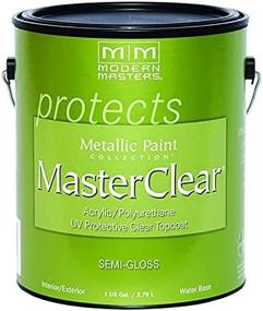 img 4 attached to 🌟 Modern Masters ME662 Clear MasterClear Protective Clear Topcoat - 1 Gallon Pack