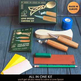 img 3 attached to 🔪 BeaverCraft Spoon Carving Kit for Adults and Teens - Wood Carving Hobby Set with DIY04 Woodworking Tools - Whittling Knives and Hook Knife - Spoon Carving Tools for Beginners