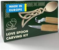 🔪 beavercraft spoon carving kit for adults and teens - wood carving hobby set with diy04 woodworking tools - whittling knives and hook knife - spoon carving tools for beginners logo