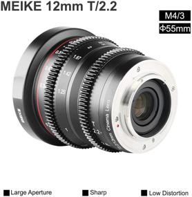 img 1 attached to Meike 12mm T2.2 Wide Angle Fixed Cinema Lens 📷 M43 MFT Mount Cameras BMPCC 4K ZCAM E2 - Manual Focus