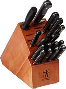 img 3 attached to 🔪 J.A. Henckels International Classic Knife Block Set - 16 Piece Black Set - Premium Quality Cutlery Collection