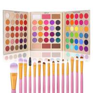 🎨 ucanbe professional 86-color eyeshadow palette with 15-piece makeup brushes set | matte, glitter, long-lasting, highly pigmented, waterproof | contour, blush, powder, highlighter - all-in-one logo
