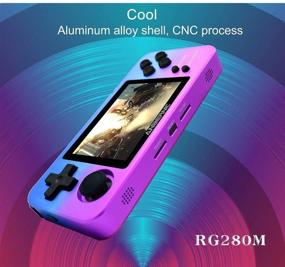 img 1 attached to 🎮 BAORUITENG Handheld Console - Portable Kids' Electronics for Endless Fun