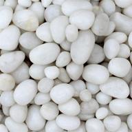 enhance your home decor with itos365 pebbles: glossy white stone vase fillers - 2.2lbs logo