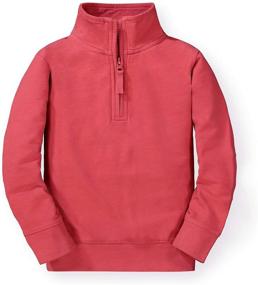 img 4 attached to 👕 Stylish and Comfy: Hope Henry Sleeve Half Zip Pullover for Boys