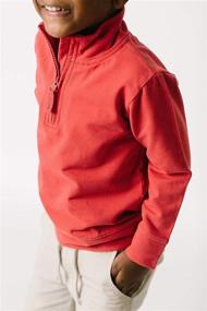 img 2 attached to 👕 Stylish and Comfy: Hope Henry Sleeve Half Zip Pullover for Boys