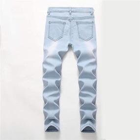 img 3 attached to 👖 Boys' Stretch Skinny Ripped Distressed Destroyed Clothing