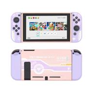🎮 geekshare switch protective case, slim tpu cover for nintendo switch console and joy-con (charging girl) logo