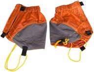 🥾 nuolux orange outdoor waterproof ankle walking gaiters for hiking logo