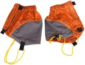 img 4 attached to 🥾 NUOLUX Orange Outdoor Waterproof Ankle Walking Gaiters for Hiking