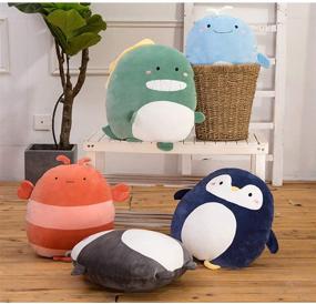 img 3 attached to 🐧 Soft Penguin Anime Plush Pillow - Adorable Stuffed Animal Plushie Toy, Kawaii Room Decor & Christmas Gift for Women, Kids, Birthday