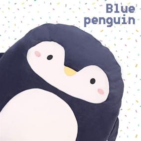 img 2 attached to 🐧 Soft Penguin Anime Plush Pillow - Adorable Stuffed Animal Plushie Toy, Kawaii Room Decor & Christmas Gift for Women, Kids, Birthday