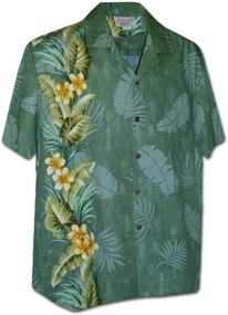 img 1 attached to Pacific Legend Tropical Plumeria 444 3970 SAGE XL Men's Clothing in Shirts