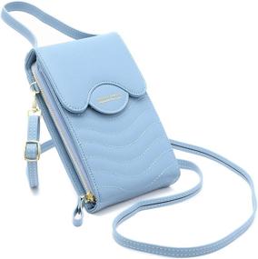 img 2 attached to 👜 Belsmi 2021 Leather Cell Phone Crossbody Bag: Stylish & Roomy Messenger Shoulder Bag for Women