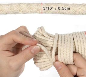 img 3 attached to 16-Inch Diameter Sewing Cotton Clothesline - Natural Material