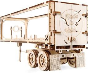 img 3 attached to UGEARS Trailer Heavy Self Assembling Wooden: The Ultimate High-Quality Model for DIY Enthusiasts