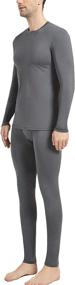 img 1 attached to 🧥 Starlemon Men's Ultra Soft Fleece-Lined Thermal Winter Base Layers Long Johns Set - Premium Thermal Underwear