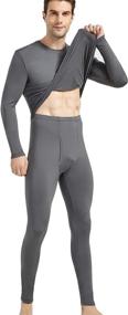 img 2 attached to 🧥 Starlemon Men's Ultra Soft Fleece-Lined Thermal Winter Base Layers Long Johns Set - Premium Thermal Underwear