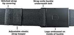 img 1 attached to BESTA Elastic Adjustable Buckle Excess Men's Accessories