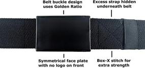 img 2 attached to BESTA Elastic Adjustable Buckle Excess Men's Accessories
