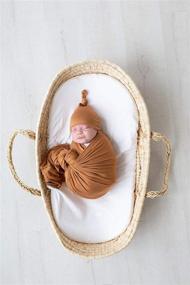 img 3 attached to 👶 Stroller Society Swaddle Blanket and Hat Set in Multiple Colors - Receiving Blanket - Large 47x47 Baby Swaddle Blanket for Girls and Boys - Newborn Swaddle Blanket in Camel