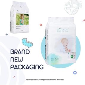 img 3 attached to ECO BOOM Baby Bamboo Diapers - Infant Eco-Friendly Nappies - Natural, Soft & Disposable Diapers - 70 Count Pack, Size 4 (20-31lb)
