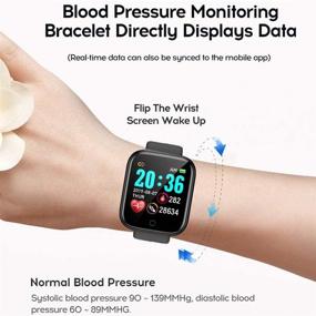 img 3 attached to 📱 PARESI Y68 Bluetooth Smart Watch - 1.3" Screen, IP68 Waterproof, Pedometer, Remote Camera Control, Step Counter - Compatible with iPhone Samsung Android iOS Apple (Black)
